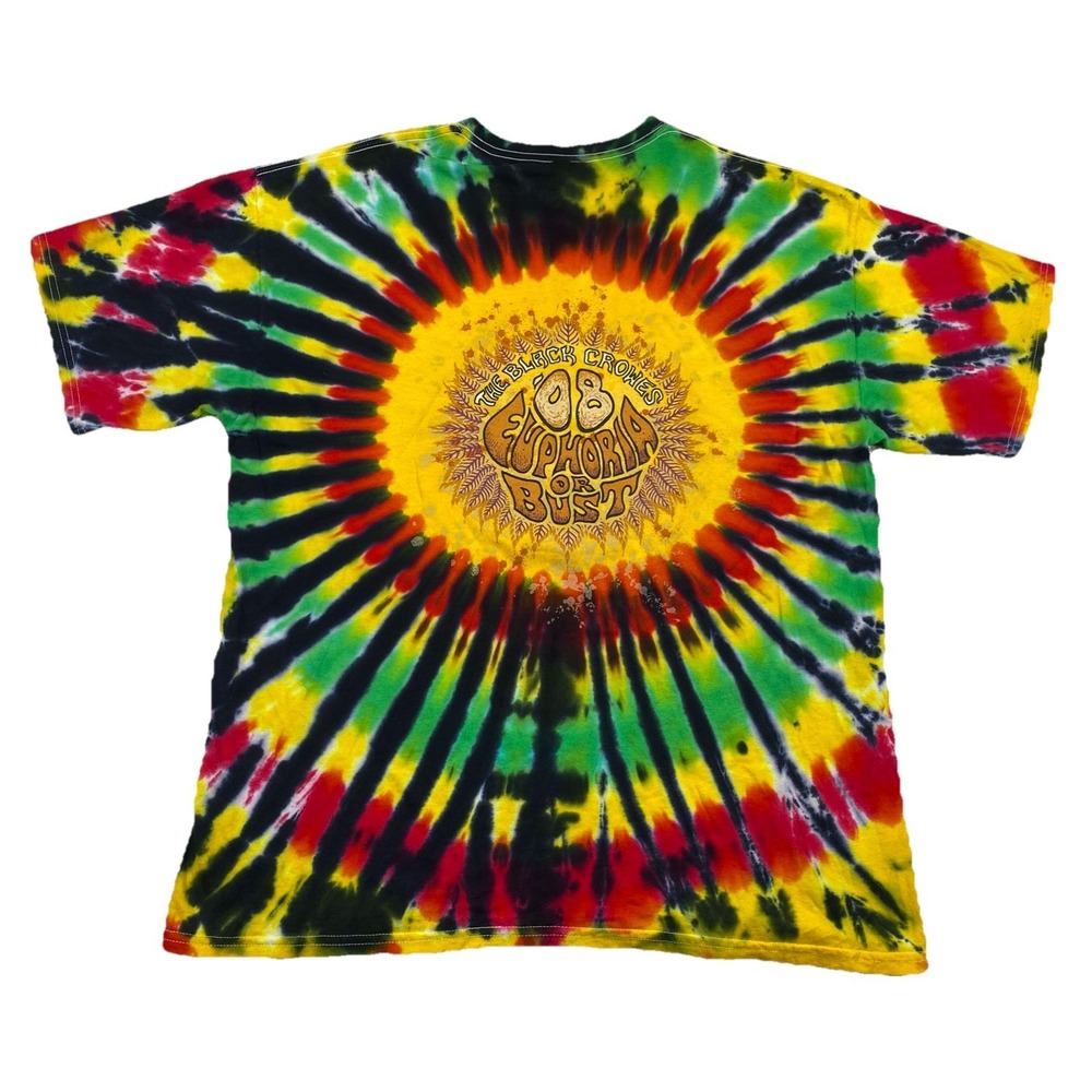 The Black Crowes Men's XL Band Tie Dye T-Shirt Euphoria Or Bust 2008 - Picture 2 of 7
